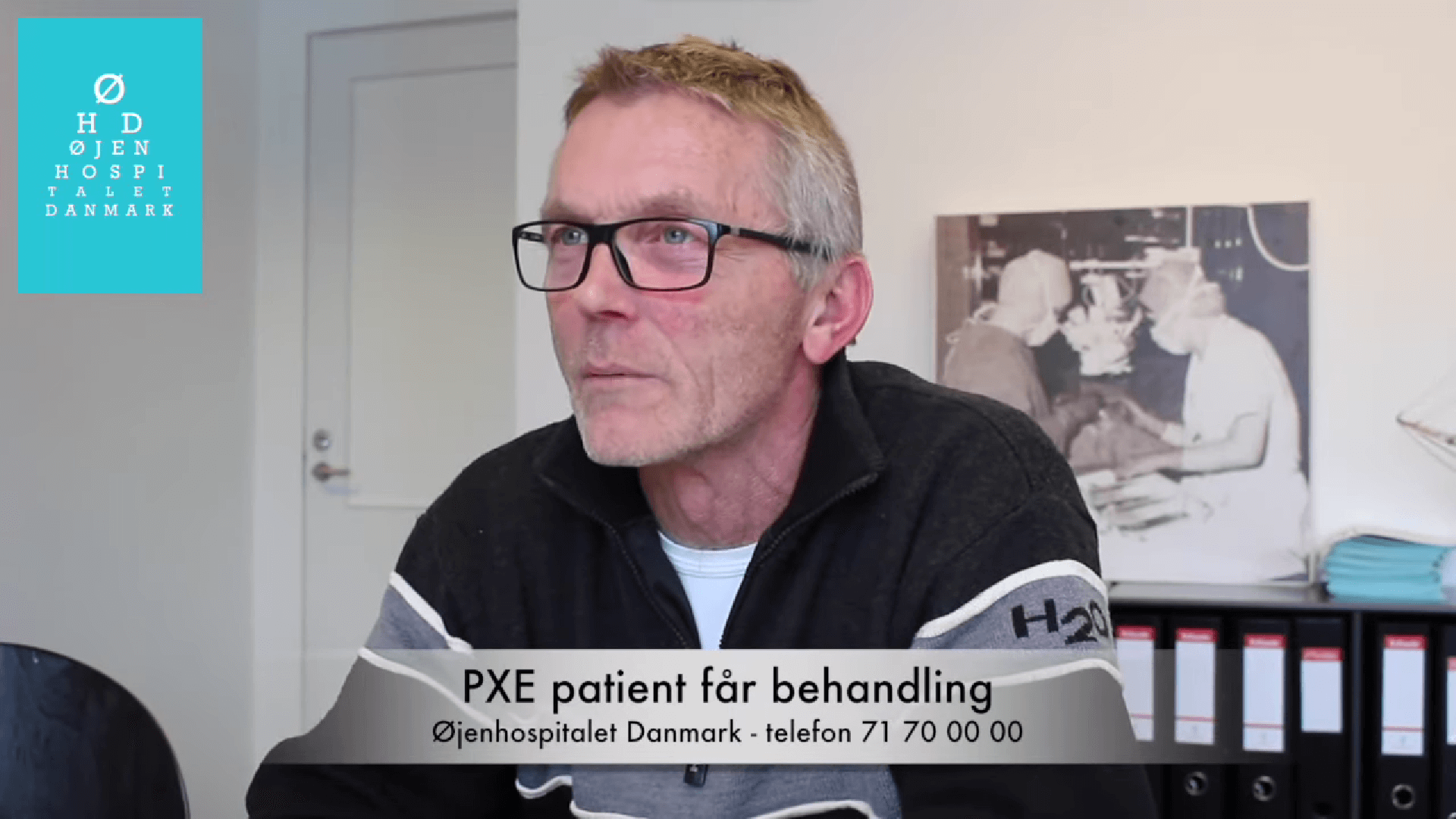 Tim taler om sin rejse med PXE og behandling ved Dr. Med. Vesti Nielsen på Øjenhospitalet Danmark.